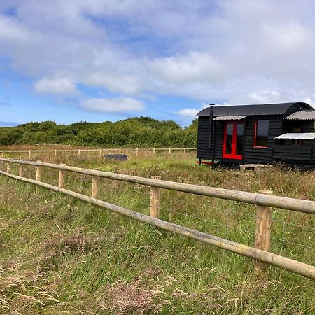 Shepherds Hut In A Private Meadow With Sea Views Hartland Buitenkant foto